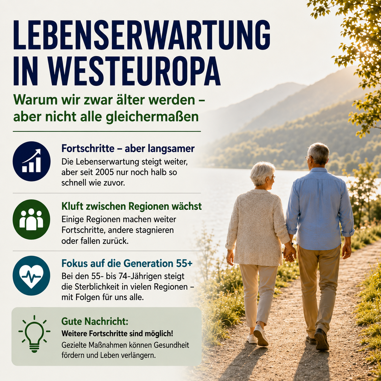 Featured image for “Lebenserwartung in Westeuropa: Warum sich die Unterschiede wieder vergrößern”
