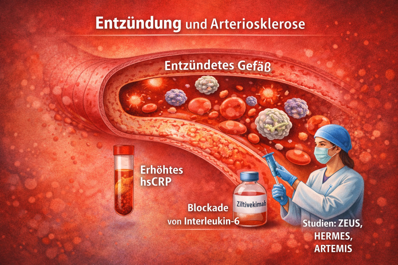 Featured image for “Entzündung an Gefäßen kontrollieren: Wie moderne Forschung Herzinfarkt und Herzschwäche besser verhindern will”