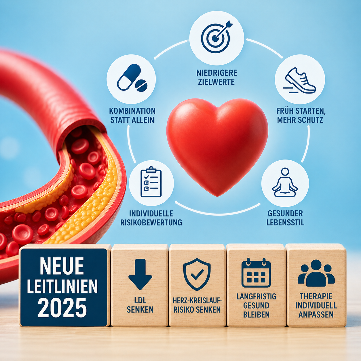 Featured image for “Neuerungen in den europäischen ESC-Leitlinien zur Behandlung von erhöhtem LDL-Cholesterin”