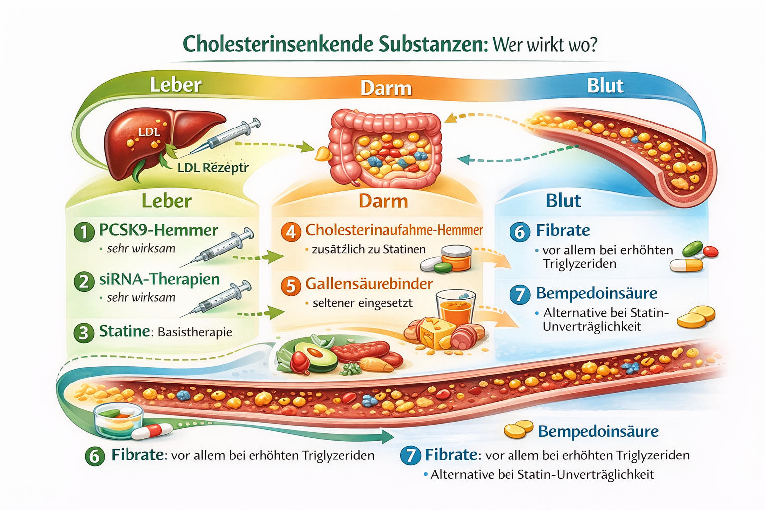Featured image for “Cholesterin zu hoch – Therapie-Optionen 2026”