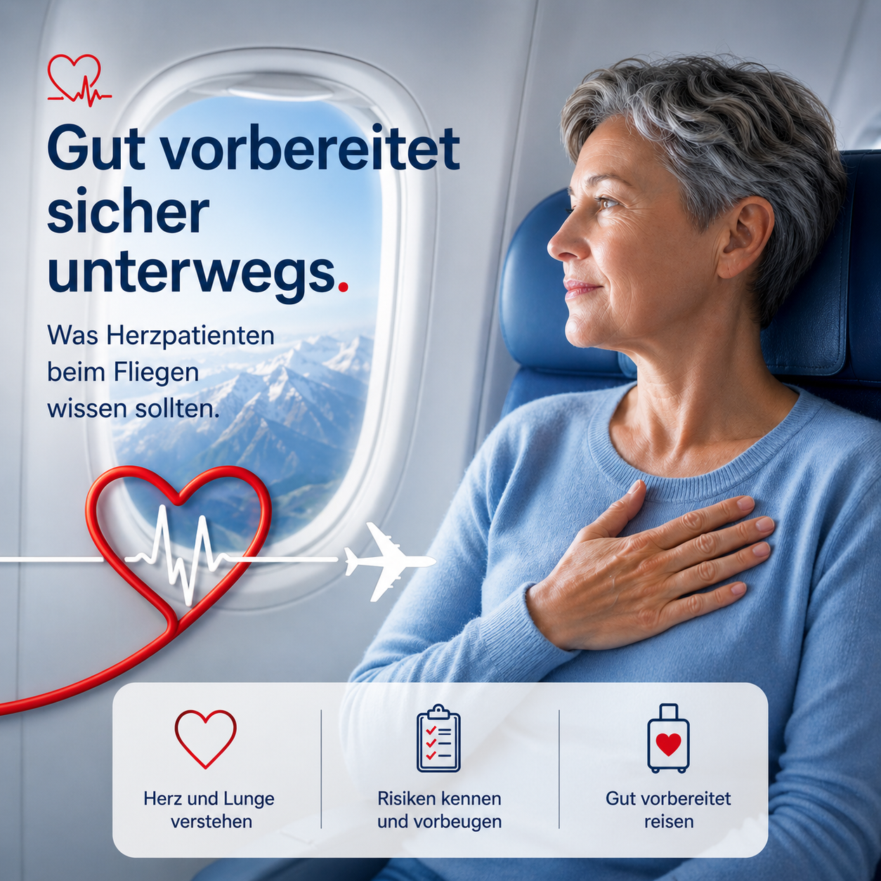 Featured image for “Flugreisen mit Herz- und Lungenerkrankungen: Was Betroffene wissen sollten”