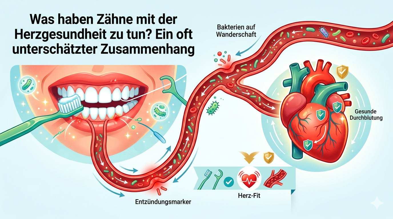 Featured image for “Was haben Zähne mit der Herzgesundheit zu tun? – Ein oft unterschätzter Zusammenhang”